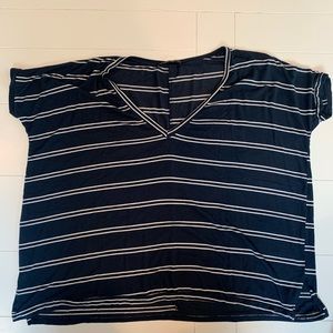 Blue and white Striped Brandy Melville Top